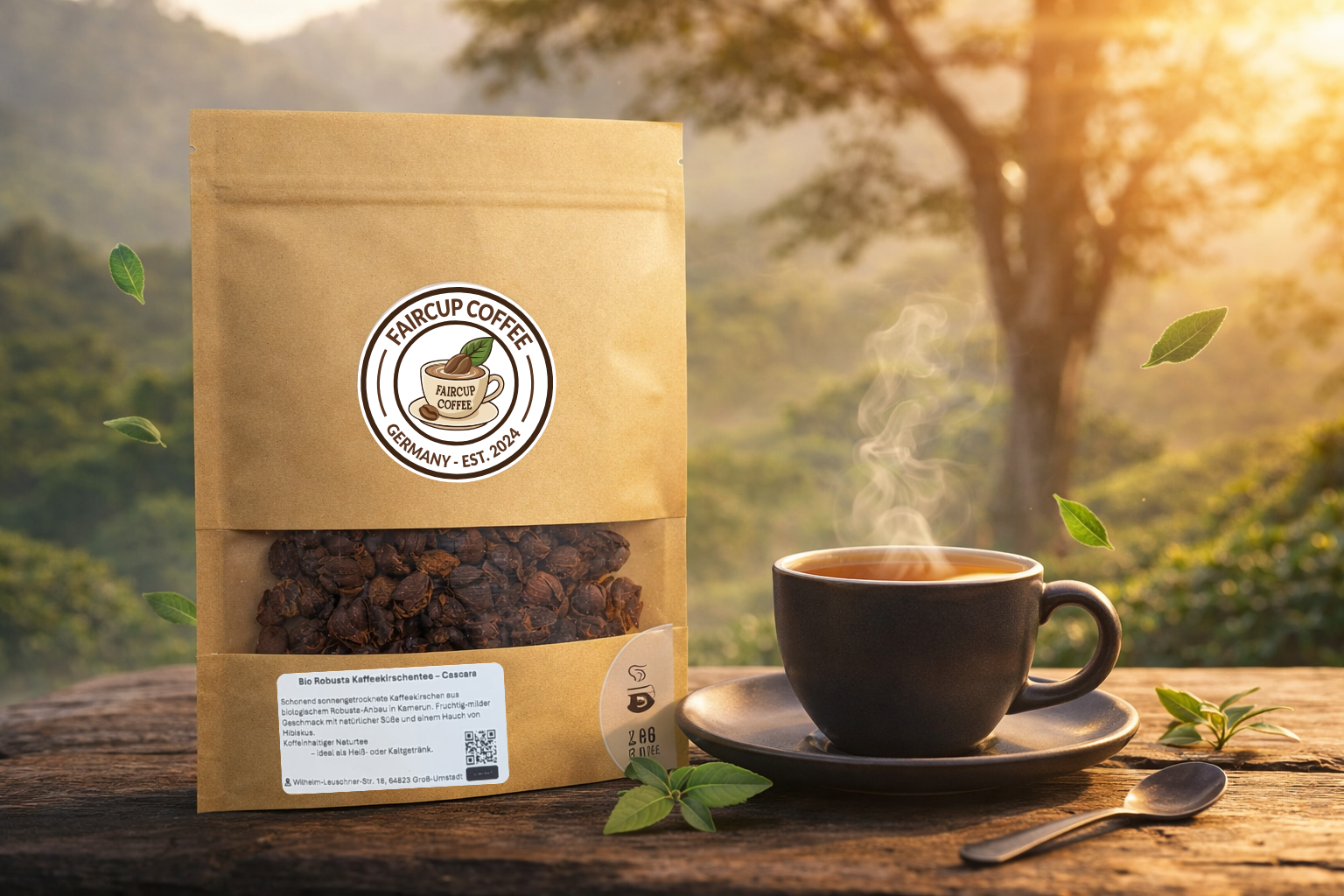 1 Bio Robusta Cascara - Kaffeekirschentee aus Kamerun – Bild 1