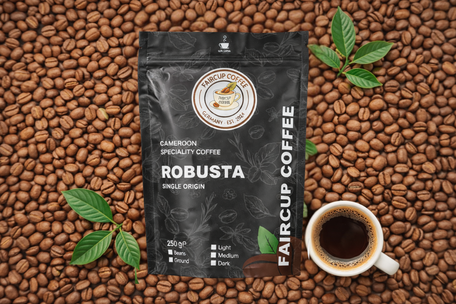12 Specialty Robusta – Medium Roast | Stark, Single Origin – Bild 1