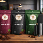 Probierset Vollautomaten 3×250 g + Handkaffeemühle aus Edelstahl